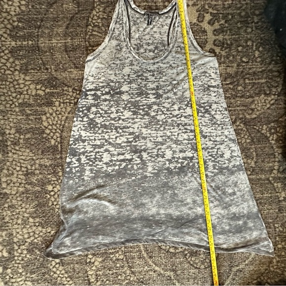 Vince Bergdorf Goodman Women’s Sz XS White Black Vintage Burnout Racerback Tunic - Picture 6 of 7